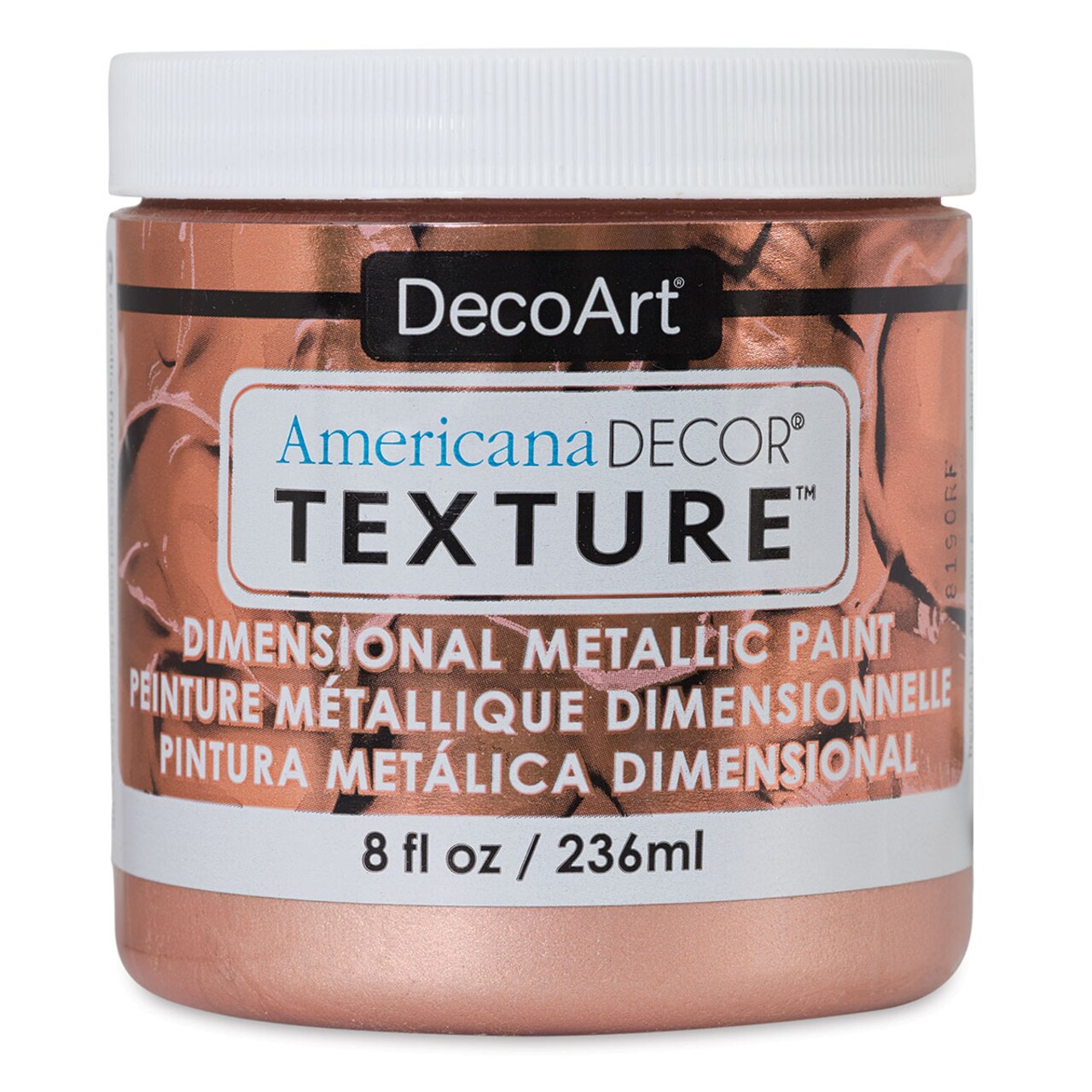 DecoArt American Decor Texture Paint - Rose Gold Metallic, 8 oz